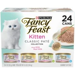 Fancy Feast Tender Feast Variety Pack Canned Kitten Food & Purina ONE +Plus Healthy Kitten Formula Natural Dry Cat Food -Meow Meals 292998 PT1. AC SS1800 V1679925320