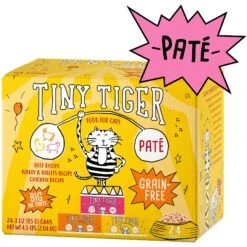 Tiny Tiger Pate Beef & Poultry Recipes Variety Pack Grain-Free Canned Cat Food & Fancy Feast Classic Poultry & Beef Pate Collection Feast Variety Pack Wet Cat Food -Meow Meals 293934 PT5. AC SS1800 V1692897357