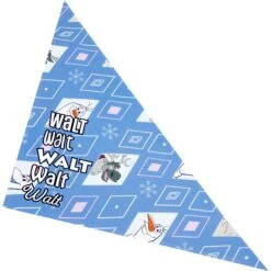 Disney Frozen's Olaf Diamond Pattern Personalized Dog & Cat Bandana -Meow Meals 294289 PT4. AC SS1800 V1625158074