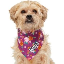 Frisco Fall Floral Personalized Dog & Cat Bandana -Meow Meals 296990 PT6. AC SS1800 V1627654305
