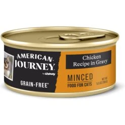 American Journey Minced Chicken Recipe In Gravy Grain-Free Canned Cat Food & Wellness Minced Chicken Dinner Grain-Free Canned Cat Food -Meow Meals 297766 PT1. AC SS1800 V1694612270