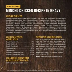 American Journey Minced Chicken Recipe In Gravy Grain-Free Canned Cat Food & Wellness Minced Chicken Dinner Grain-Free Canned Cat Food -Meow Meals 297766 PT3. AC SS1800 V1694617596