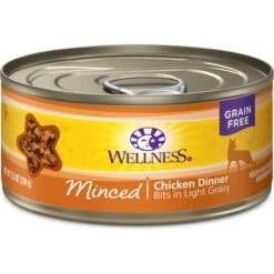 American Journey Minced Chicken Recipe In Gravy Grain-Free Canned Cat Food & Wellness Minced Chicken Dinner Grain-Free Canned Cat Food -Meow Meals 297766 PT5. AC SS1800 V1694612386
