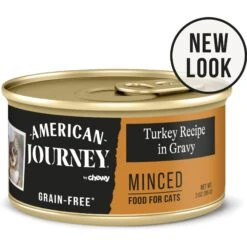 American Journey Minced Turkey Recipe In Gravy Grain-Free Canned Cat Food & Wellness Minced Turkey Entree Grain-Free Canned Cat Food -Meow Meals 297782 PT1. AC SS1800 V1694613384