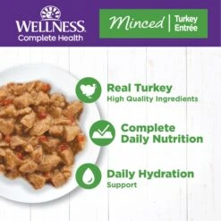 American Journey Minced Turkey Recipe In Gravy Grain-Free Canned Cat Food & Wellness Minced Turkey Entree Grain-Free Canned Cat Food -Meow Meals 297782 PT7. AC SS1800 V1694615947