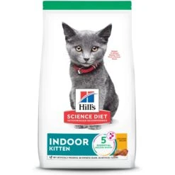 Hill's Science Diet Kitten Healthy Cuisine Tender Chicken & Rice Medley Canned Cat Food & Hill's Science Diet Indoor Kitten Dry Cat Food -Meow Meals 298098 PT4. AC SS1800 V1693256185