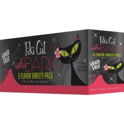 PureBites Chicken Breast Freeze-Dried Raw Cat Treats & Tiki Cat After Dark Variety Pack Canned Cat Food -Meow Meals 298418 PT4. AC SS1800 V1623193671