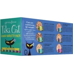Tiki Cat Stix Duck In Creamy Gravy Grain-Free Wet Cat Treat, 3-oz Pouch, Pack Of 6 & Tiki Cat Luau Variety Pack Grain-Free Canned Cat Food -Meow Meals 298546 PT2. AC SS1800 V1702939333