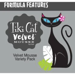 Tiki Cat Luau Velvet Mousse Variety Pack Grain-Free Wet Cat Food, 2.8-oz Pouch, Case Of 12 & American Journey Landmark Broths Tuna, Shrimp & Whitefish Recipe Wet Cat Food Complement Pouches, 1.4 Oz Case Of 16 -Meow Meals 298552 PT4. AC SS1800 V1701115717