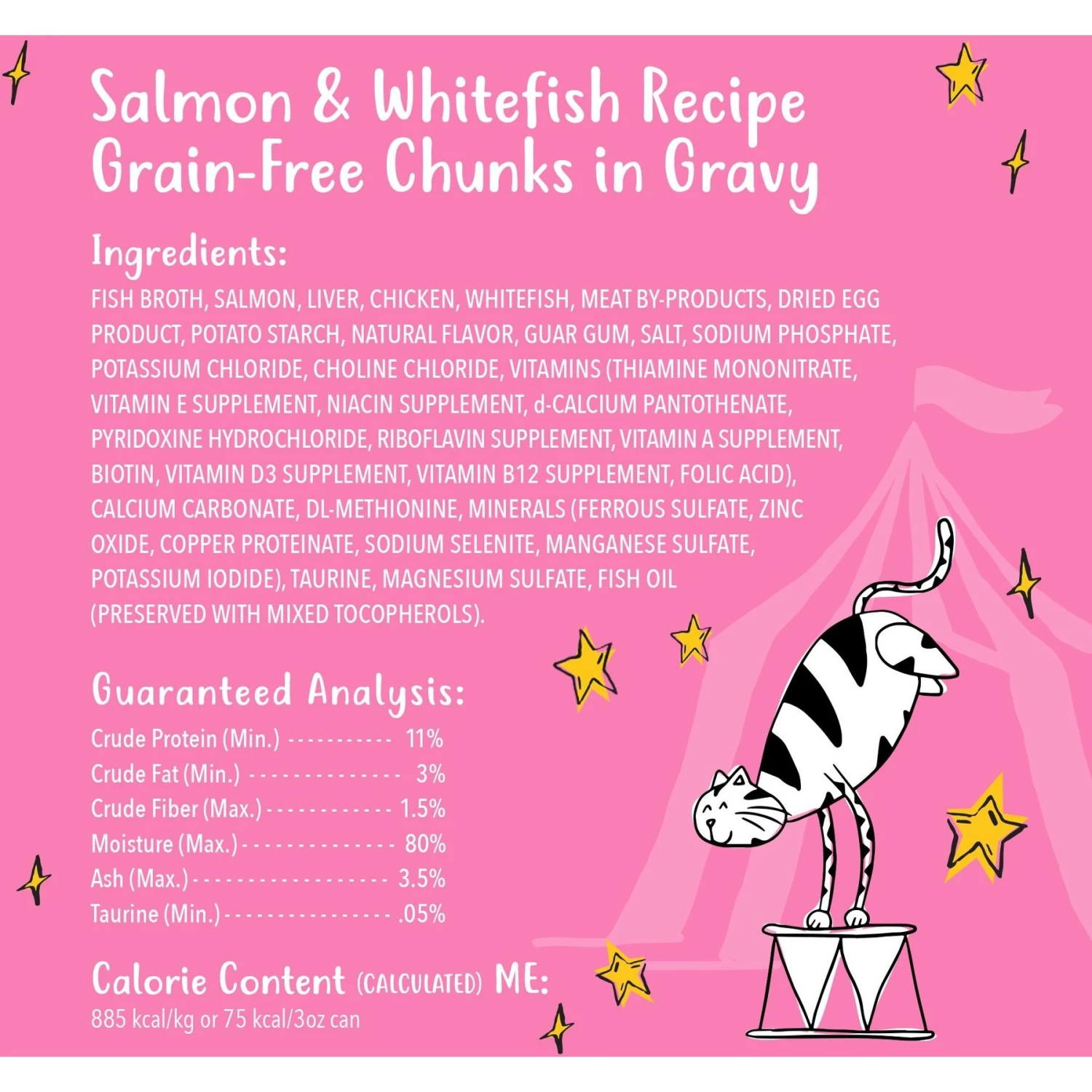 Tiny Tiger Chunks In Gravy Salmon & Whitefish Recipe Grain-Free Canned Cat Food & Fancy Feast Gravy Lovers Salmon & Sole Feast In Seared Salmon Flavor Gravy Gourmet Wet Cat Food 6 Tiny Tiger Chunks In Gravy Salmon & Whitefish Recipe Grain-Free Canned Cat Food & Fancy Feast Gravy Lovers Salmon & Sole Feast In Seared Salmon Flavor Gravy Gourmet Wet Cat Food - Image 4