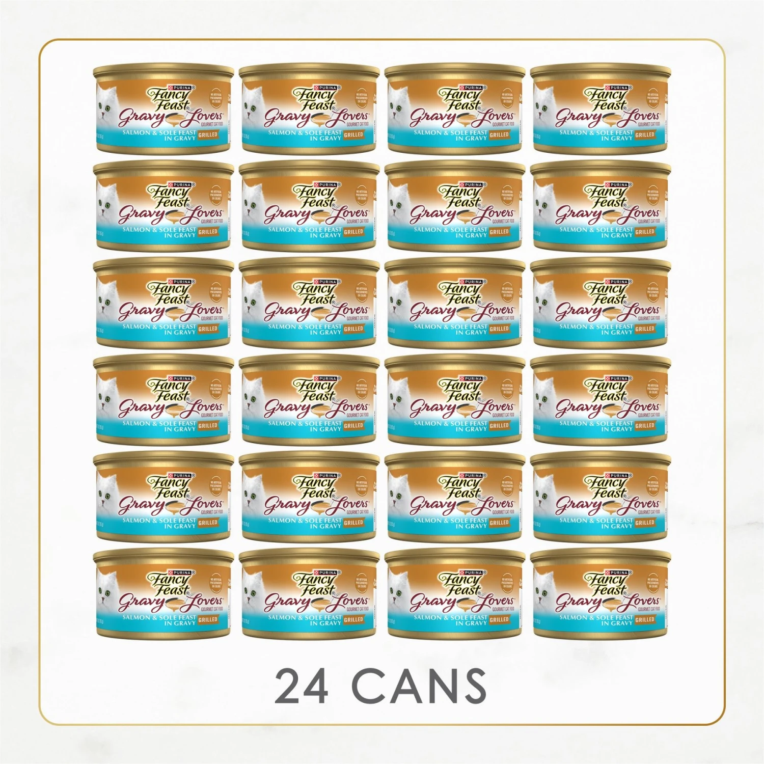 Tiny Tiger Chunks In Gravy Salmon & Whitefish Recipe Grain-Free Canned Cat Food & Fancy Feast Gravy Lovers Salmon & Sole Feast In Seared Salmon Flavor Gravy Gourmet Wet Cat Food 9 Tiny Tiger Chunks In Gravy Salmon & Whitefish Recipe Grain-Free Canned Cat Food & Fancy Feast Gravy Lovers Salmon & Sole Feast In Seared Salmon Flavor Gravy Gourmet Wet Cat Food - Image 7