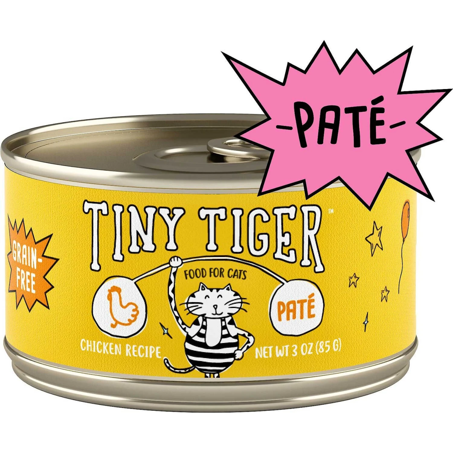 Tiny Tiger Pate Chicken Recipe Grain-Free Canned Cat Food & Tiny Tiger Pate Turkey & Giblets Recipe Grain-Free Canned Cat Food 4 Tiny Tiger Pate Chicken Recipe Grain-Free Canned Cat Food & Tiny Tiger Pate Turkey & Giblets Recipe Grain-Free Canned Cat Food - Image 2