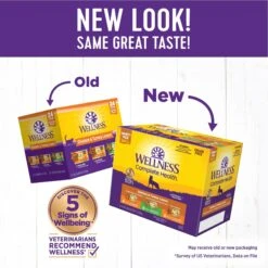 Wellness Chicken & Turkey Lovers Canned Cat Food, 3-oz, Case Of 24 & Wellness CORE Signature Selects Shredded Boneless Chicken & Chicken Liver Entree In Sauce Grain-Free Natural Canned Cat Food -Meow Meals 298656 PT6. AC SS1800 V1621988238