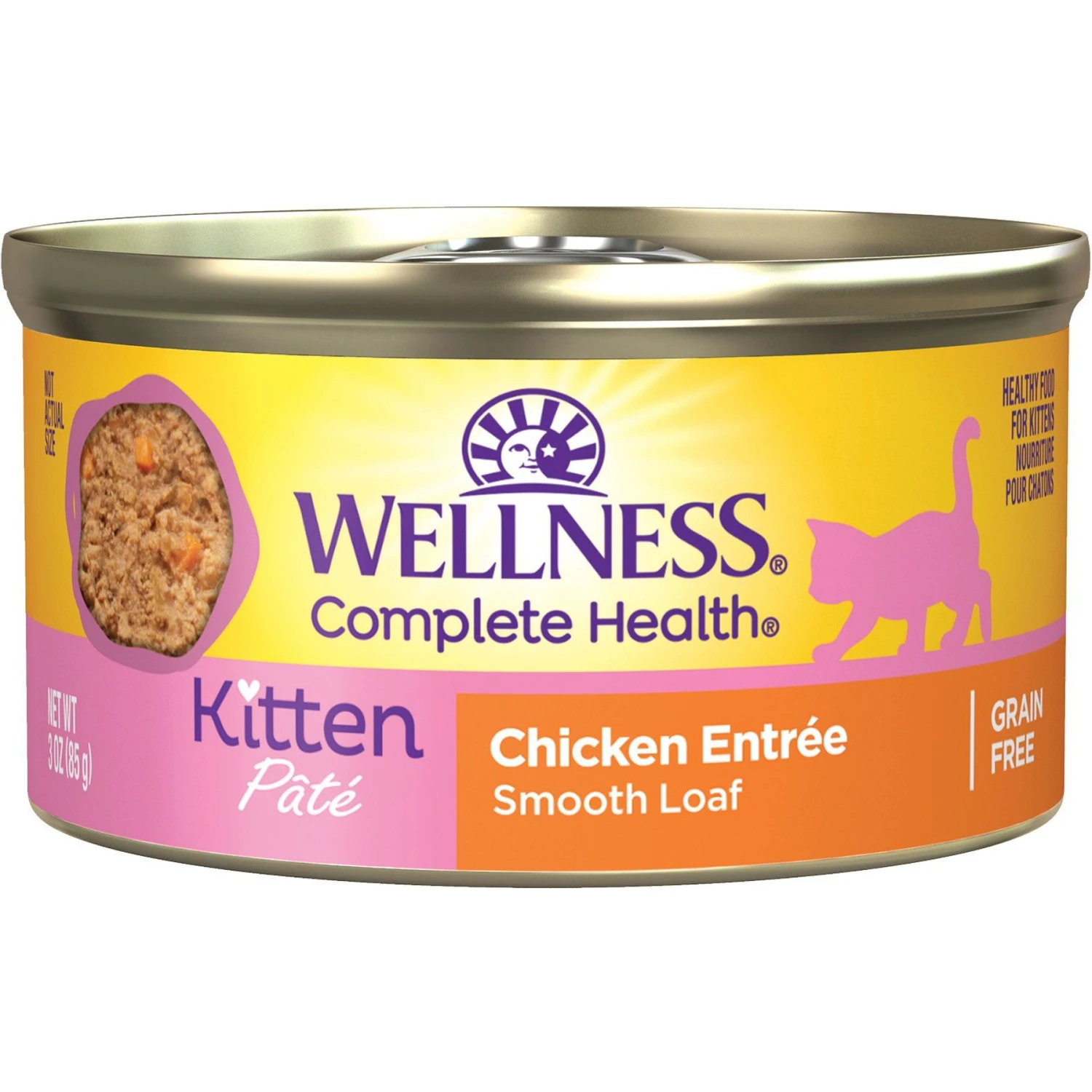 Wellness Complete Health Kitten Chicken Entree Recipe Natural Canned Cat Food & Wellness Complete Health Natural Grain-Free Deboned Chicken & Chicken Meal Dry Kitten Food 4 Wellness Complete Health Kitten Chicken Entree Recipe Natural Canned Cat Food & Wellness Complete Health Natural Grain-Free Deboned Chicken & Chicken Meal Dry Kitten Food - Image 2