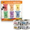 Weruva Cats In The Kitchen Cuties Variety Pack Grain-Free Canned Cat Food & American Journey Landmark Seafood & Chicken In Broth Variety Pack Grain-Free Canned Cat Food, 3-oz, Case Of 12 -Meow Meals 298754 MAIN. AC SS1800 V1623203261