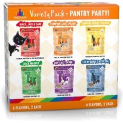 Weruva Cats In The Kitchen Cuties Variety Pack Grain-Free Canned Cat Food & American Journey Landmark Seafood & Chicken In Broth Variety Pack Grain-Free Canned Cat Food, 3-oz, Case Of 12 -Meow Meals 298754 PT2. AC SS1800 V1623195150