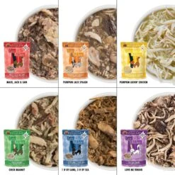 Weruva Cats In The Kitchen Cuties Variety Pack Grain-Free Canned Cat Food & American Journey Landmark Seafood & Chicken In Broth Variety Pack Grain-Free Canned Cat Food, 3-oz, Case Of 12 -Meow Meals 298754 PT3. AC SS1800 V1623194548