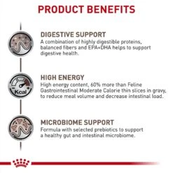 Royal Canin Veterinary Diet Adult Gastrointestinal Loaf In Sauce Canned Cat Food -Meow Meals 299279 PT3. AC SS1800 V1691702090