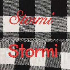 Frisco Buffalo Check Embroidered Personalized Dog & Cat Bandana -Meow Meals 301162 PT4. AC SS1800 V1628013742