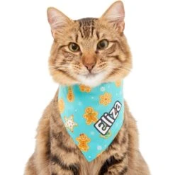 Frisco Gingerbread Cookie Personalized Dog & Cat Bandana -Meow Meals 301361 PT7. AC SS1800 V1628100087