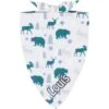 Frisco Buffalo Plaid Winter Animals Personalized Dog & Cat Bandana -Meow Meals 301365 MAIN. AC SS1800 V1627654962