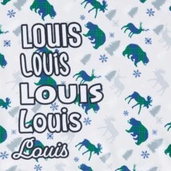 Frisco Buffalo Plaid Winter Animals Personalized Dog & Cat Bandana -Meow Meals 301365 PT4. AC SS1800 V1627655260