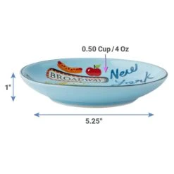 Frisco New York Non-skid Ceramic Cat Dish & Frisco New York Non-skid Ceramic Cat Bowl -Meow Meals 302488 PT3. AC SS1800 V1623042163