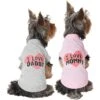 Frisco I Love Daddy Dog & Cat T-Shirt, Gray & Frisco I Love Mommy Dog & Cat T-Shirt -Meow Meals 302760 MAIN. AC SS1800 V1623063764