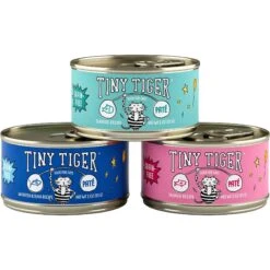 Tiny Tiger Pate Seafood Recipes Variety Pack Grain-Free Canned Cat Food & Tiny Tiger Crunchy Bunch, Fins Of Fury, Seafood Flavor Cat Treats -Meow Meals 303758 PT2. AC SS1800 V1623074242