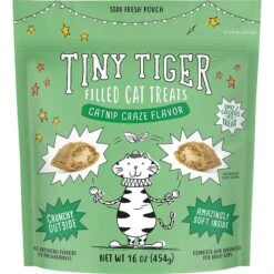 Tiny Tiger Pate Turkey & Giblets Recipe Grain-Free Canned Cat Food & Tiny Tiger Catnip Craze Flavor Filled Cat Treats -Meow Meals 303760 PT5. AC SS1800 V1623083853