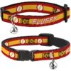 Buckle-Down DC Comics Flash Logo/Stripe Personalized Breakaway Cat Collar With Bell -Meow Meals 306373 MAIN. AC SS1800 V1625250769