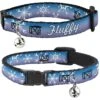 Buckle-Down Disney Frozen II Snowflakes Personalized Breakaway Cat Collar With Bell -Meow Meals 306383 MAIN. AC SS1800 V1625249287