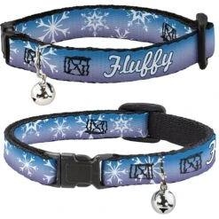 Buckle-Down Disney Frozen II Snowflakes Personalized Breakaway Cat Collar With Bell