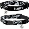 Buckle-Down Disney Nightmare Before Christmas Zero Expressions Personalized Breakaway Cat Collar With Bell