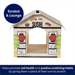 Frisco Sushi Shop Cardboard Cat House 9 Frisco Sushi Shop Cardboard Cat House -Meow Meals 308827 PT2. AC SS1800 V1678125453