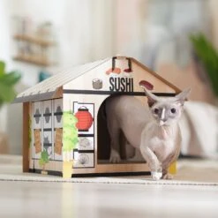 Frisco Sushi Shop Cardboard Cat House 10 Frisco Sushi Shop Cardboard Cat House -Meow Meals 308827 PT3. AC SS1800 V1676566490