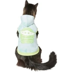 STAR WARS THE MANDALORIAN GROGU "The Force Is Strong" Tie Dye Dog & Cat Hoodie -Meow Meals 311908 PT2. AC SS1800 V1643327895