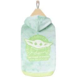STAR WARS THE MANDALORIAN GROGU "The Force Is Strong" Tie Dye Dog & Cat Hoodie -Meow Meals 311908 PT4. AC SS1800 V1643330506