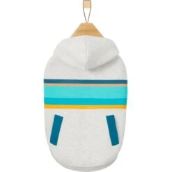 Frisco Striped Dog & Cat Hoodie -Meow Meals 312265 PT3. AC SS1800 V1644882570