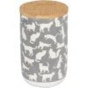 Bone Dry Ceramic Meow Cat Treat Canister