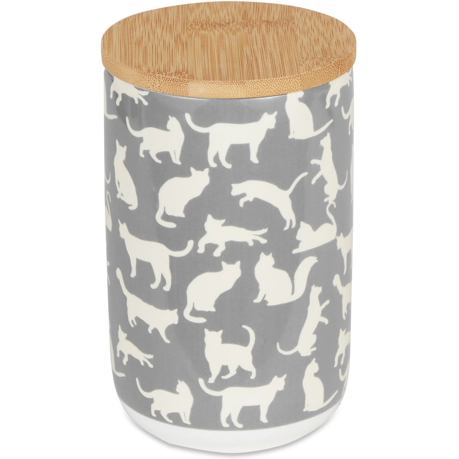 Bone Dry Ceramic Meow Cat Treat Canister 2 Bone Dry Ceramic Meow Cat Treat Canister