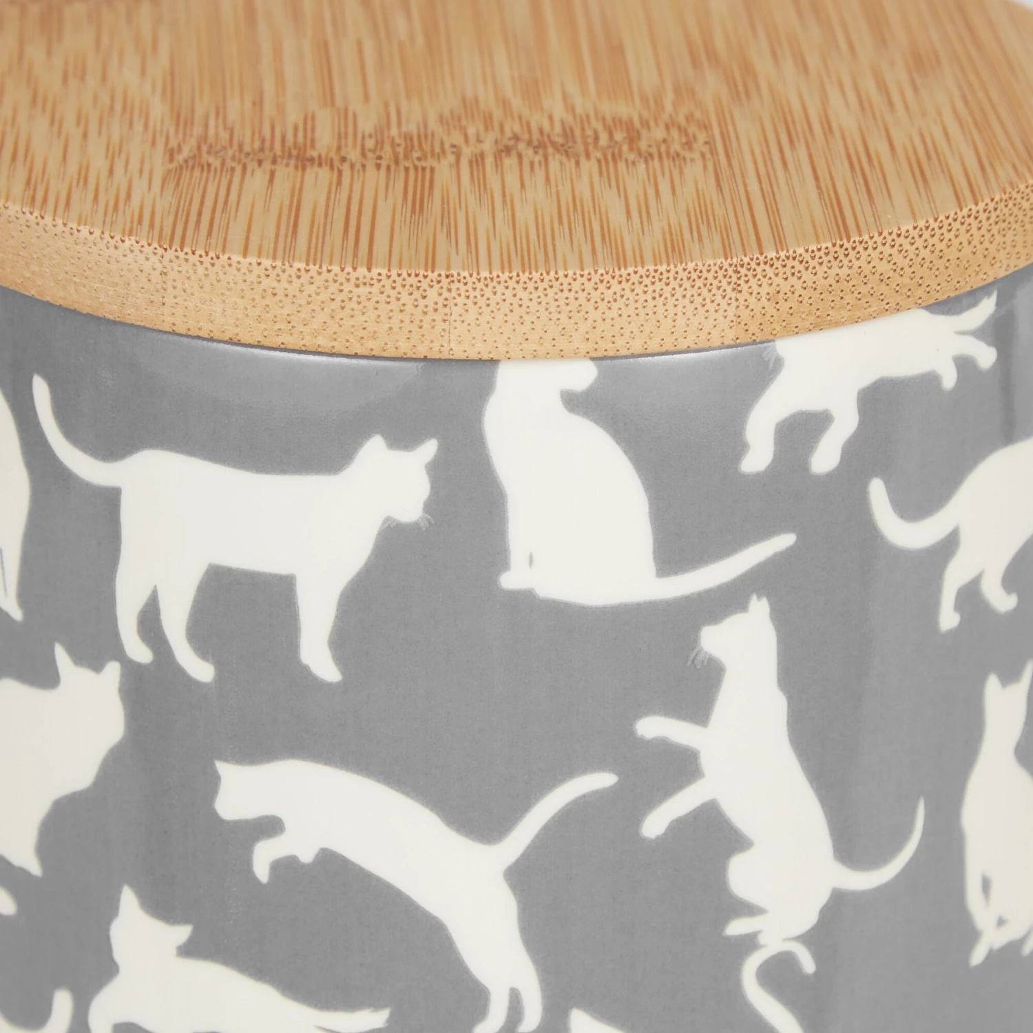 Bone Dry Ceramic Meow Cat Treat Canister 3 Bone Dry Ceramic Meow Cat Treat Canister - Image 2