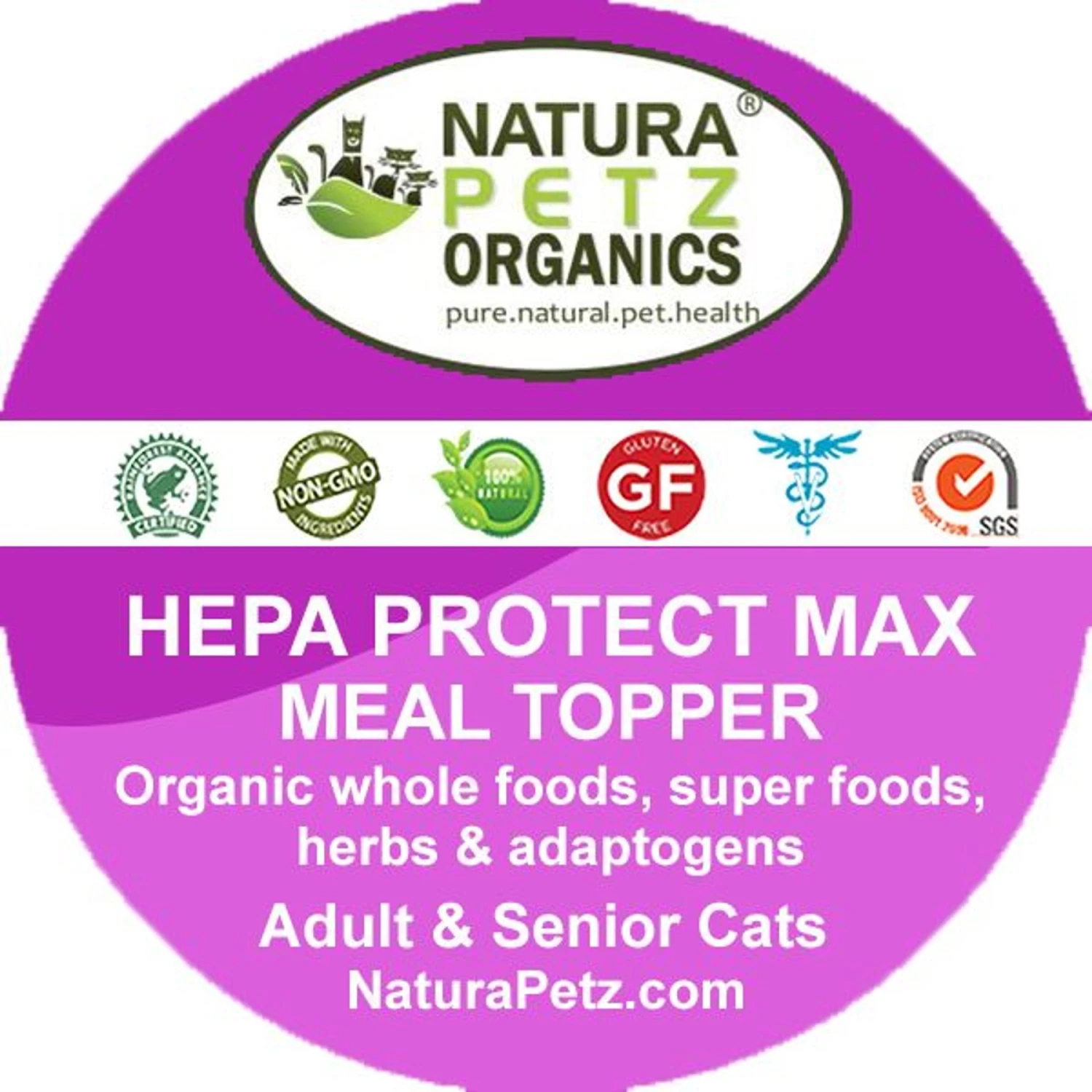 Natura Petz OrganicsHEPA PROTECT MAX MEAL TOPPER - Liver, Kidney, Bladder & Gall Bladder Support & Cleanse* Cat Supplement 4 Natura Petz OrganicsHEPA PROTECT MAX MEAL TOPPER - Liver, Kidney, Bladder & Gall Bladder Support & Cleanse* Cat Supplement - Image 2