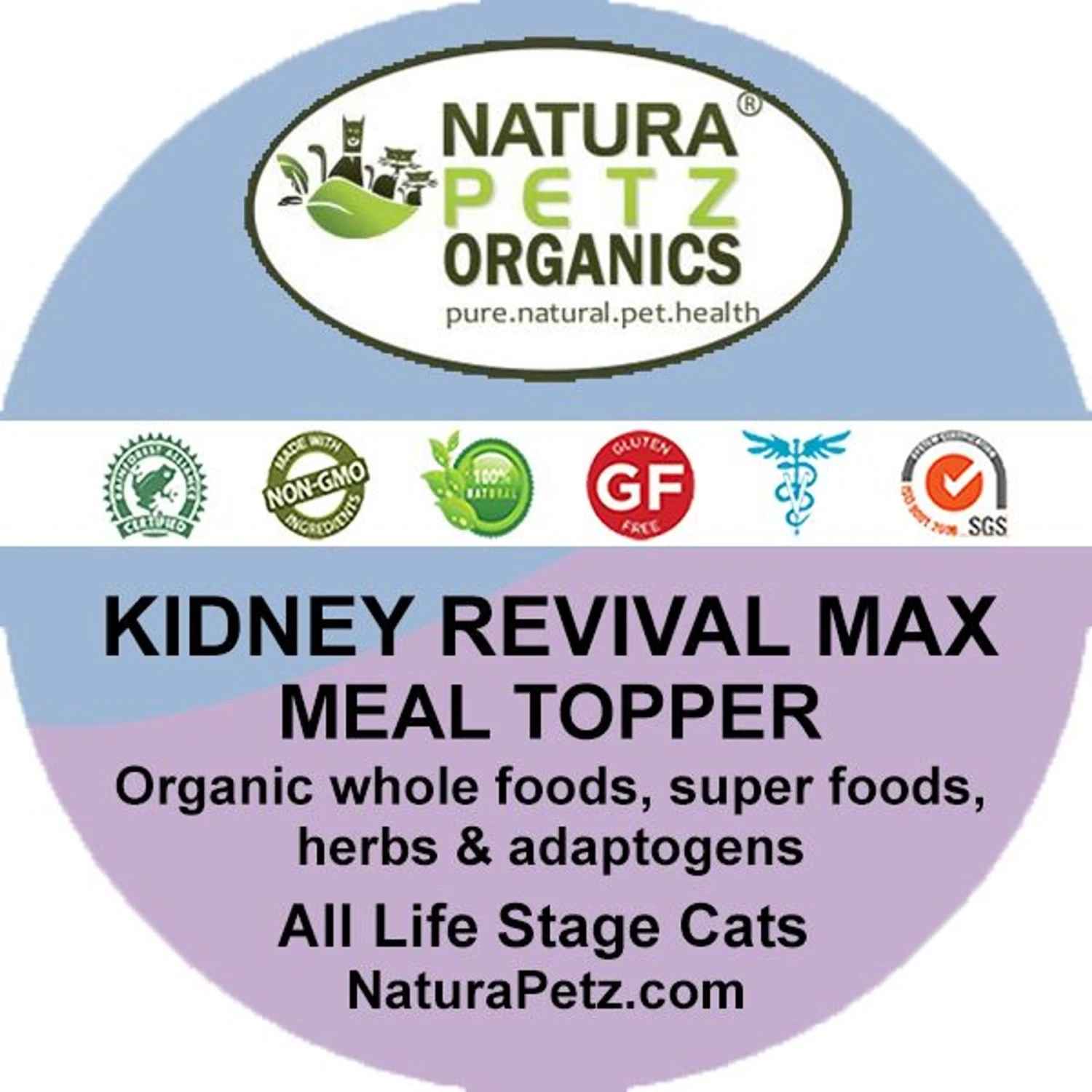 Natura Petz Organics KIDNEY REVIVAL MAX MEAL TOPPER* Master Blend Kidney Cleanse & Support* Cat Supplement 4 Natura Petz Organics KIDNEY REVIVAL MAX MEAL TOPPER* Master Blend Kidney Cleanse & Support* Cat Supplement - Image 2
