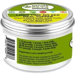 Natura Petz Organics LONG TIME NO SEE MEAL TOPPER* Vision & Ocular Health Support* Cat Supplement -Meow Meals 314191 PT2. AC SS1800 V1692642810