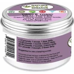 Natura Petz Organics TINKLE TONIC MEAL TOPPER* Urethral Blockage Support* Cat Supplement -Meow Meals 314211 PT2. AC SS1800 V1692642521