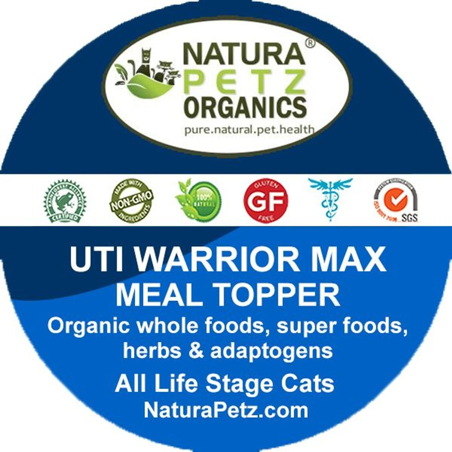 Natura Petz Organics UTI WARRIOR MAX MEAL TOPPER* Chronic Urinary Tract Infection & Inflammation Support* Cat Supplement 5 Natura Petz Organics UTI WARRIOR MAX MEAL TOPPER* Chronic Urinary Tract Infection & Inflammation Support* Cat Supplement - Image 3