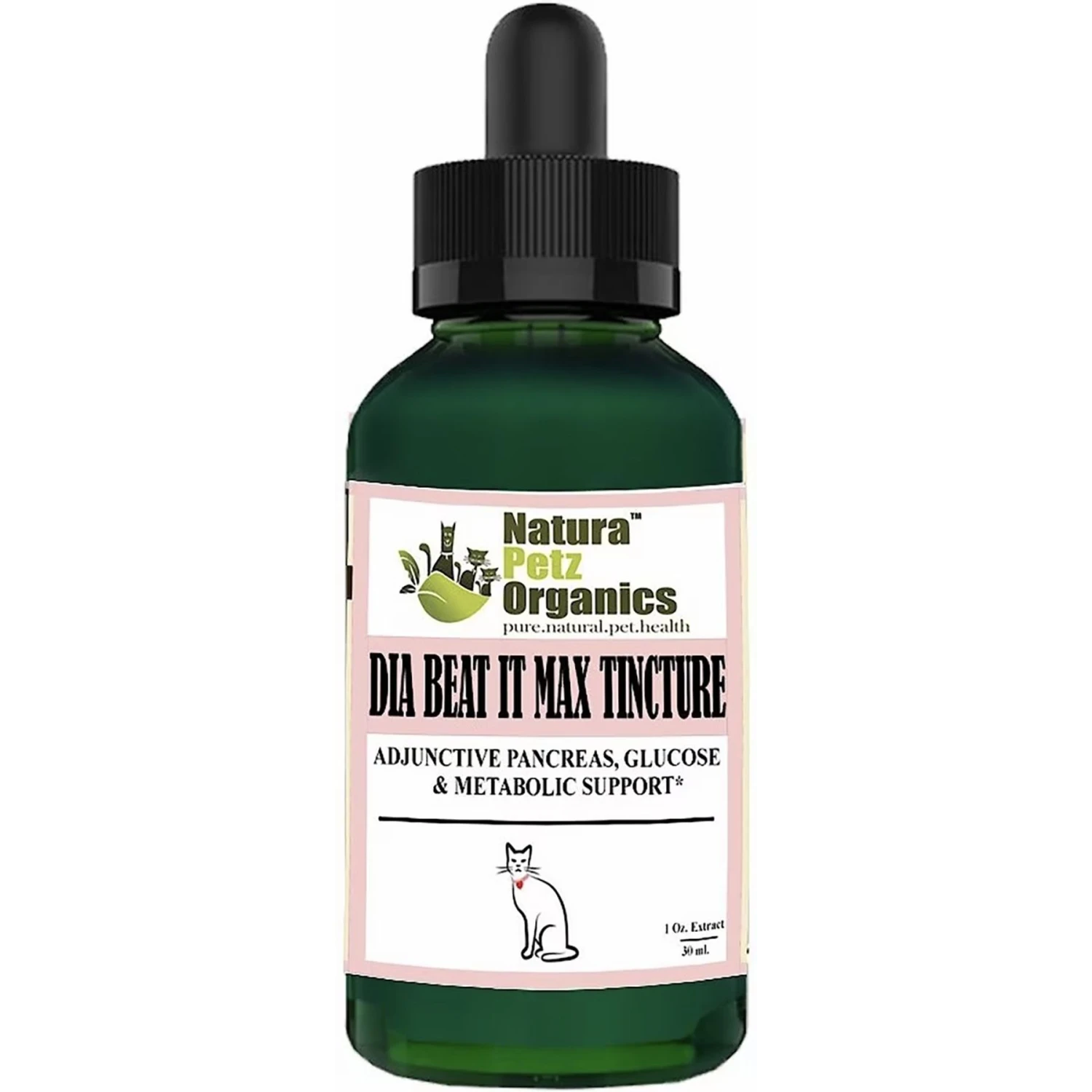 Natura Petz Organics Dia-Beat-It Max Tincture Liquid Heart Supplement For Cats, 3-oz Bottle 3 Natura Petz Organics Dia-Beat-It Max Tincture Liquid Heart Supplement For Cats, 3-oz Bottle