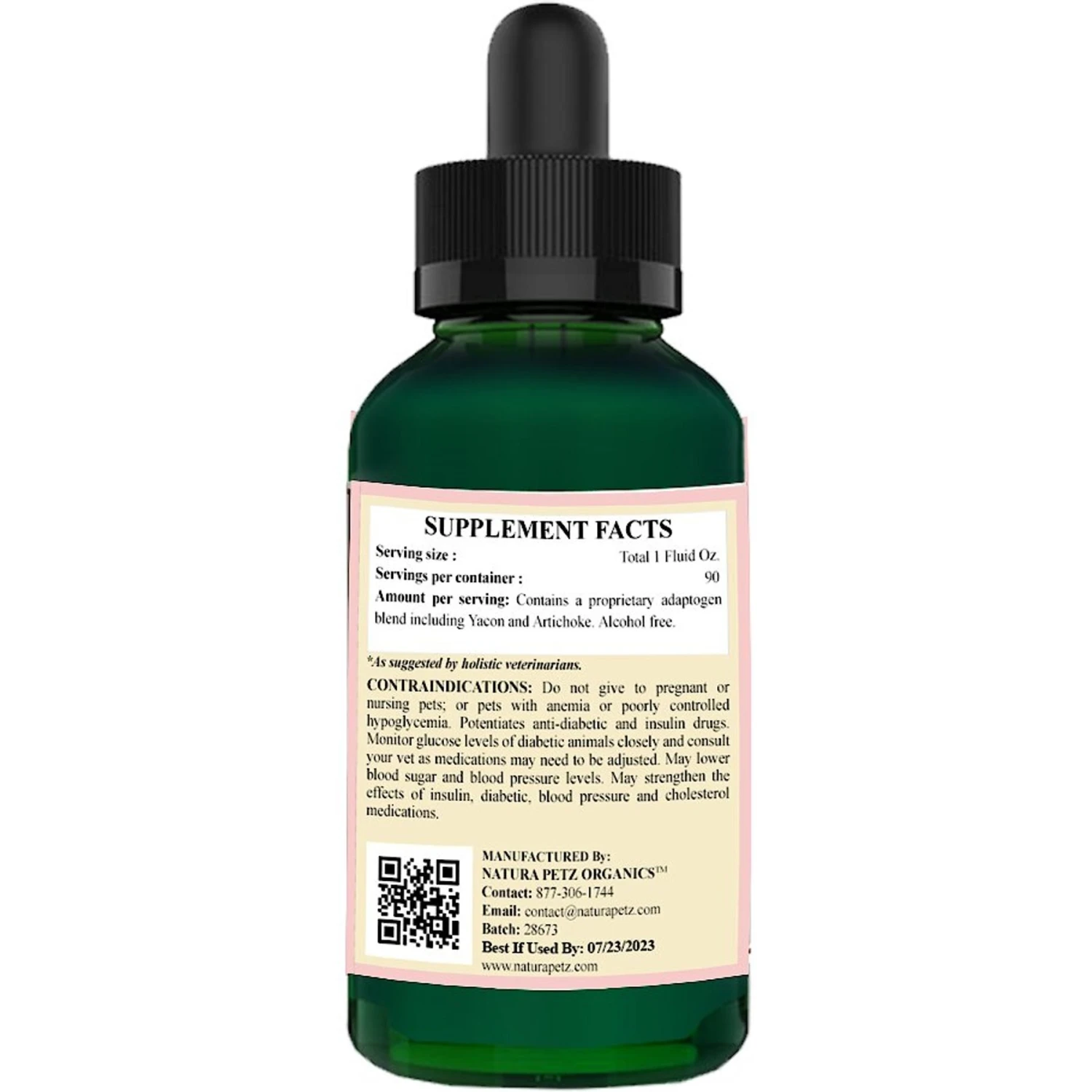 Natura Petz Organics Dia-Beat-It Max Tincture Liquid Heart Supplement For Cats, 3-oz Bottle 6 Natura Petz Organics Dia-Beat-It Max Tincture Liquid Heart Supplement For Cats, 3-oz Bottle - Image 4