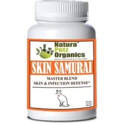 Natura Petz Organics SKIN SAMURAI MAX* - Master Blend Skin, Coat & Infection Defense Support* Cat Supplement